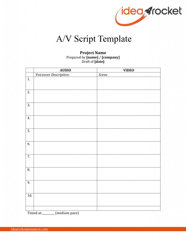 free screenplay template download